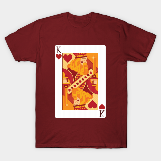 King of Hearts Playing Card King Of Hearts TShirt TeePublic
